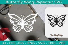 Butterfly Papercut SVG Bundle 12 - CraftNest - Digital Crafting and Art