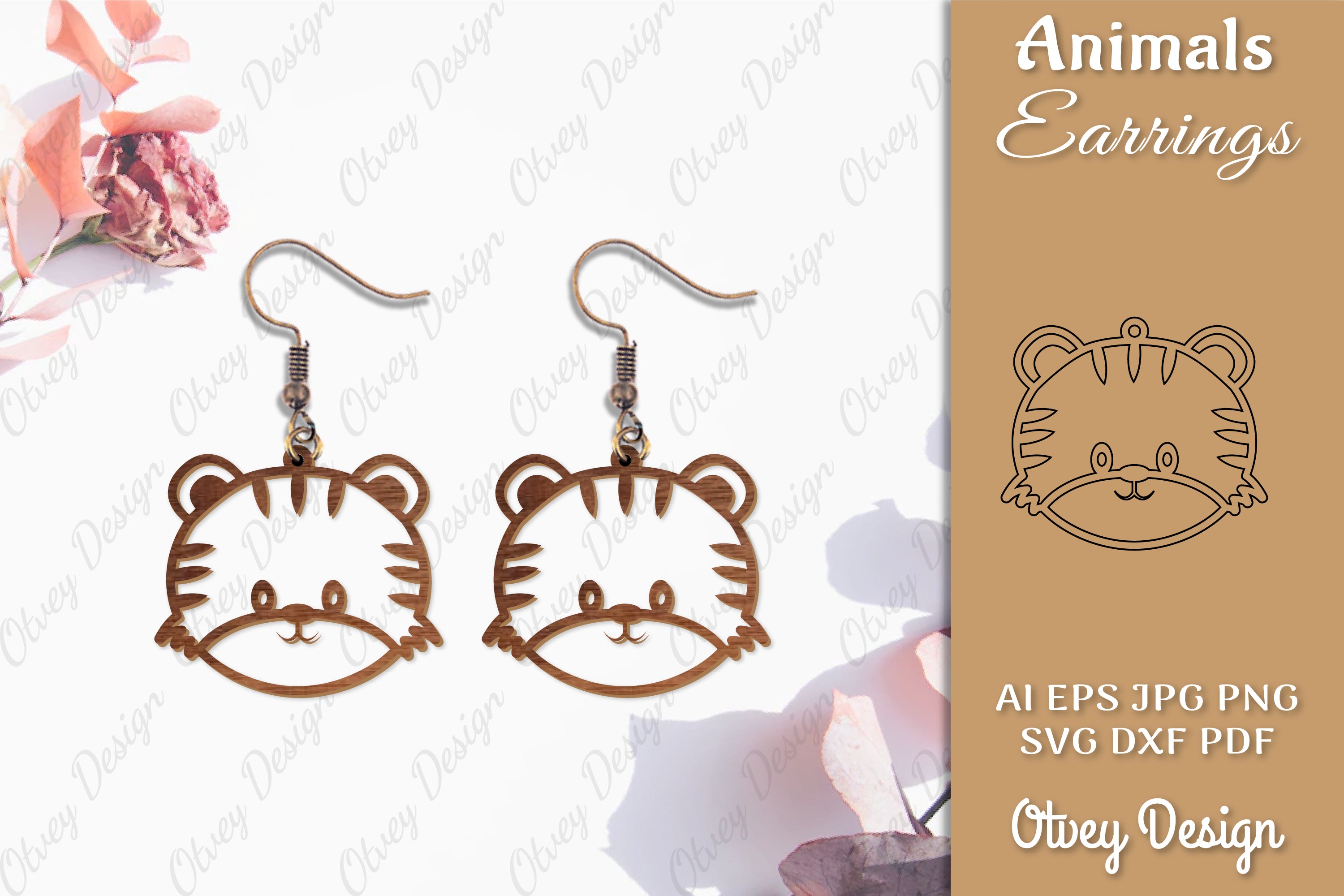 5300 Animals Earrings SVG Bundle - CraftNest - Digital Crafting and Art