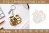 Keychain Pomegranate Fruit Lasercut SVG Bundle