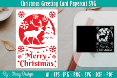 Christmas Greeting Card SVG Bundle 7 - CraftNest - Digital Crafting and Art