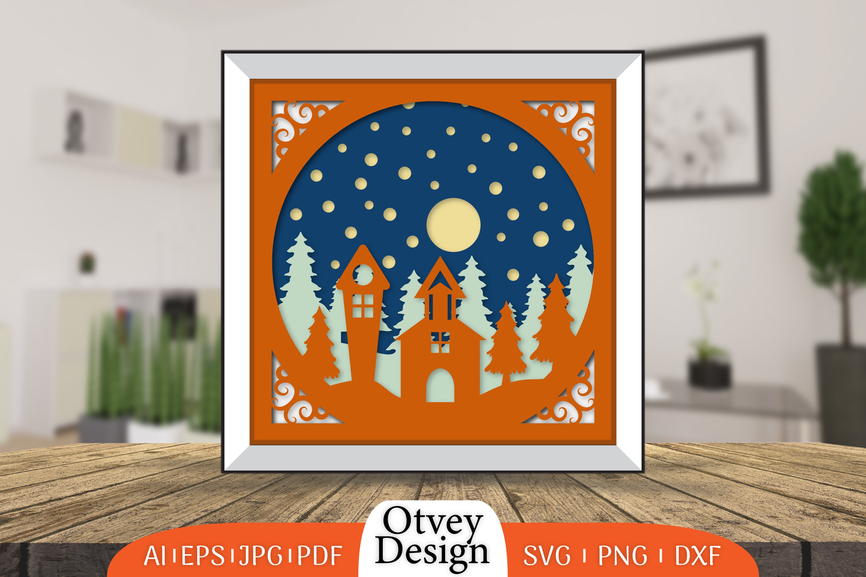 Christmas Scene Layered Papercut SVG Bundle 5 - CraftNest - Digital Crafting and Art