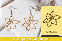 Flower Earring Laser Cut SVG Bundle 76 - CraftNest - Digital Crafting and Art