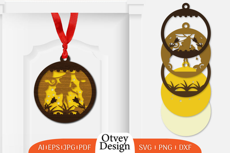 Fairy Ornament Lasercut SVG Bundle 5 - CraftNest - Digital Crafting and Art