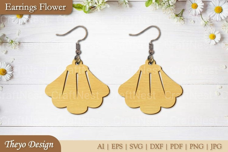 Flower Earrings SVG Bundle