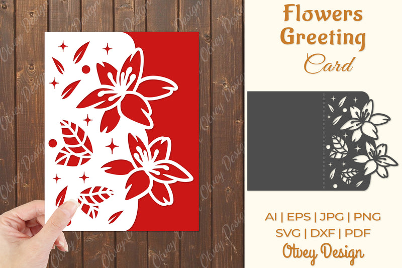Flowers Card Cover Paper Cut SVG Bundle 6 - CraftNest - Digital Crafting and Art