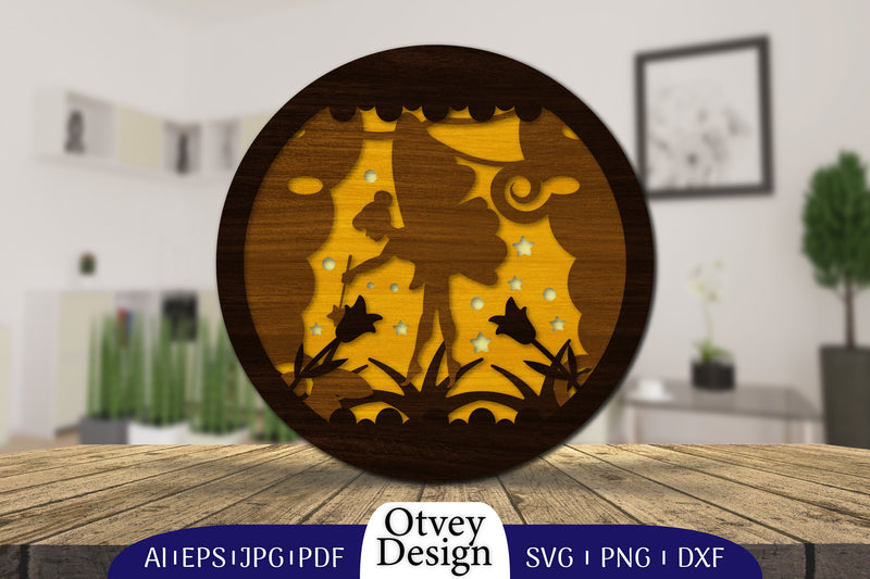 Fairy 3D Layered Lasercut SVG Bundle 5 - CraftNest - Digital Crafting and Art