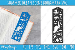 Summer Beach Bookmark SVG Bundle 5 - CraftNest - Digital Crafting and Art