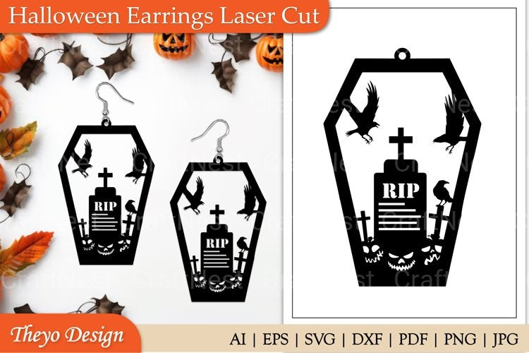 Halloween Earrings SVG Bundle