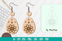 Flower Earring SVG Bundle 80 - CraftNest - Digital Crafting and Art