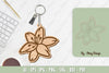Flower Keychain Laser Cut SVG Bundle