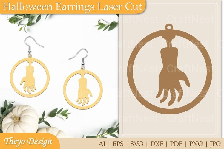 Halloween Earrings SVG Bundle