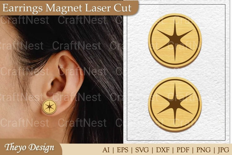 Earrings Magnet from Earrings Magnet SVG