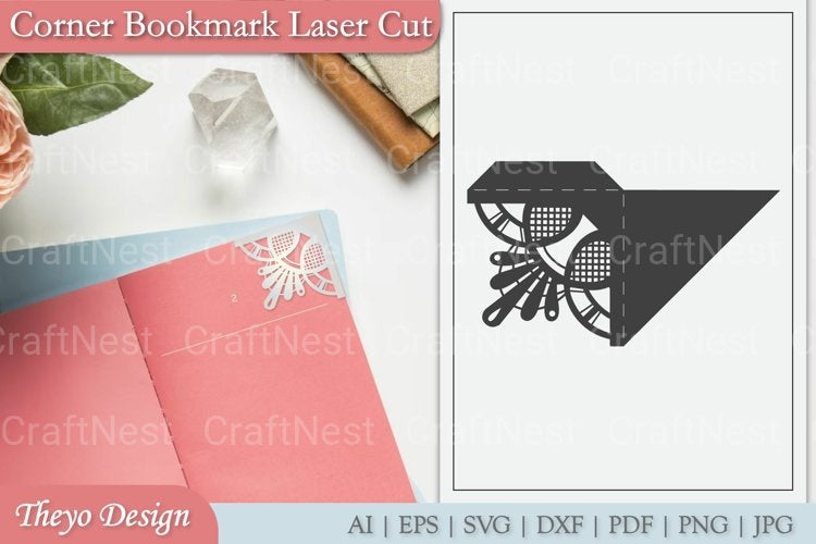 Mandala Corner Bookmark SVG Bundle