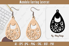 Earring Mandala SVG Bundle 36 - CraftNest - Digital Crafting and Art