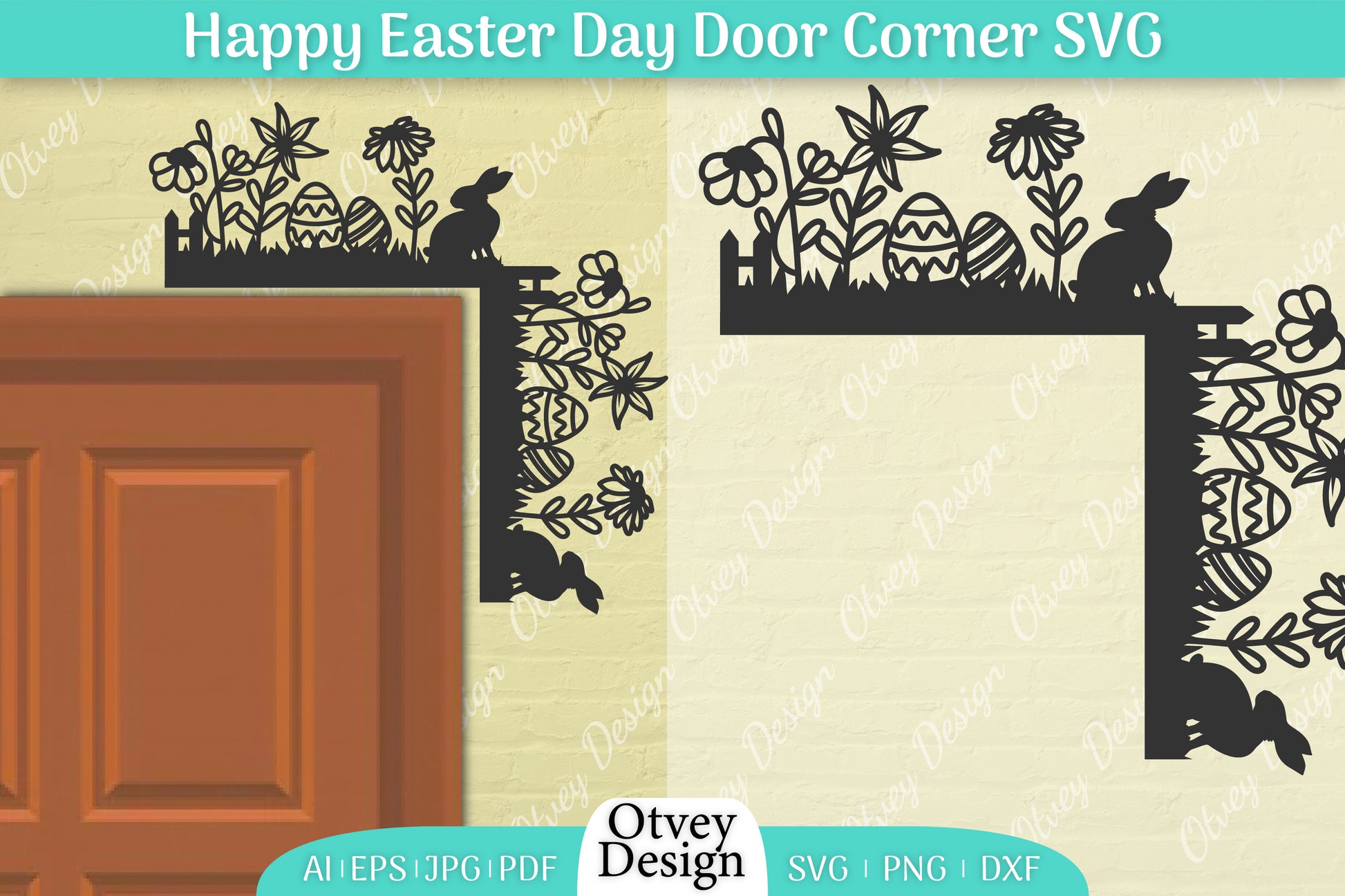 Easter Door Corner SVG Bundle 20 - CraftNest - Digital Crafting and Art