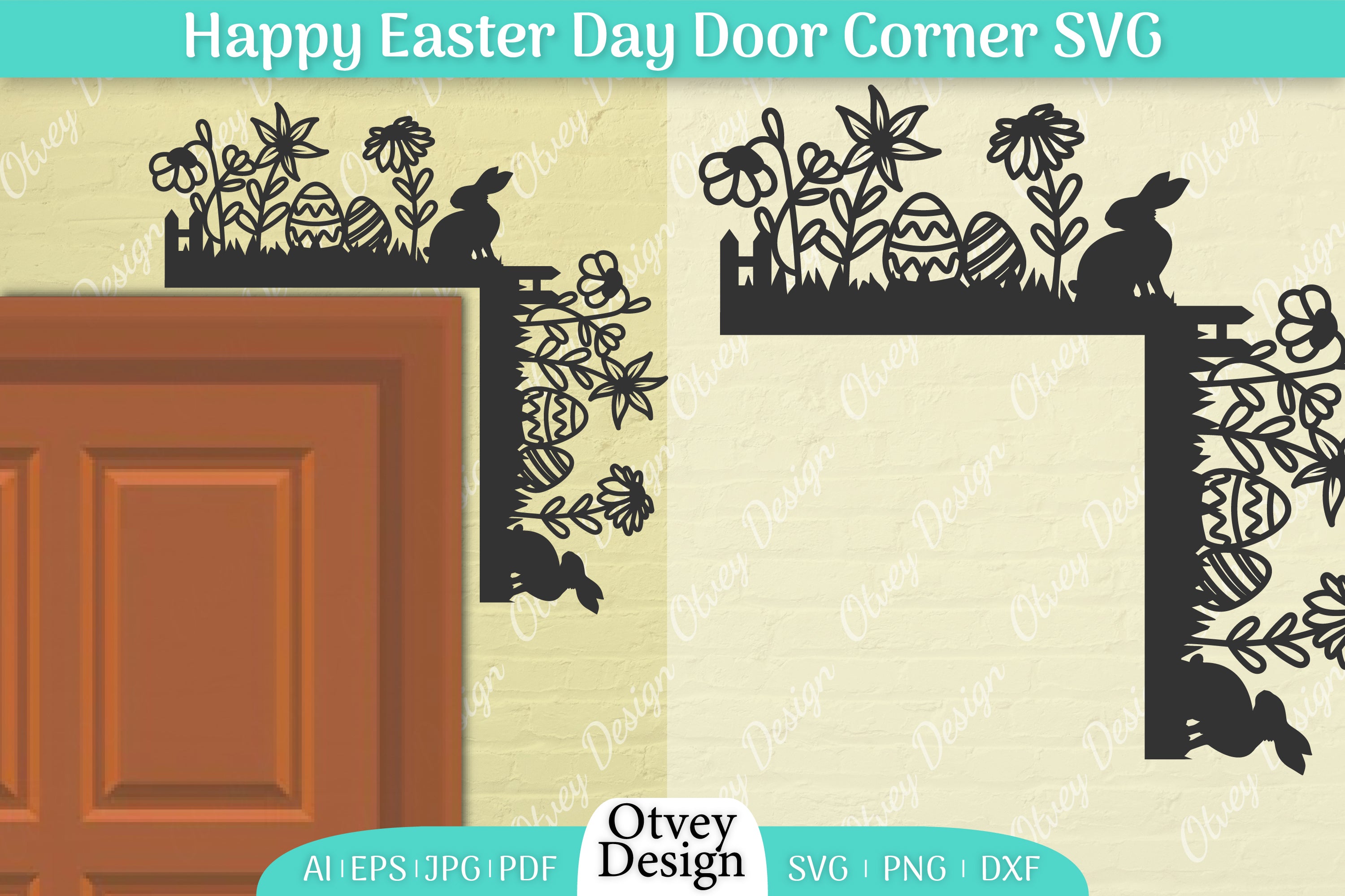 Easter Door Corner SVG Bundle 20 - CraftNest - Digital Crafting and Art