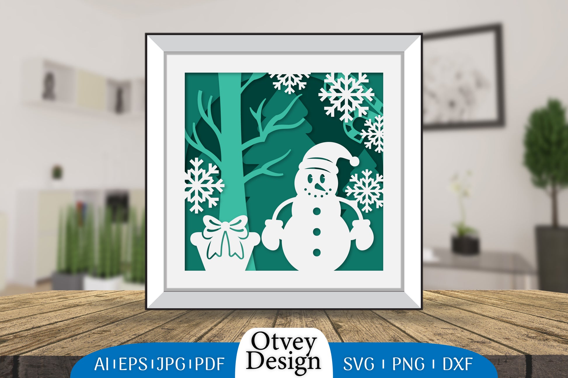 Snowman 3D Shadowbox Layered Papercut SVG Bundle 5 - CraftNest - Digital Crafting and Art