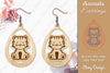 Tiger Animal Earrings Lasercut SVG Bundle