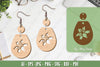 Flower Earrings Laser Cut SVG Bundle