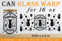 Halloween 16 oz Can Glass Wrap SVG Bundle 5 - CraftNest - Digital Crafting and Art