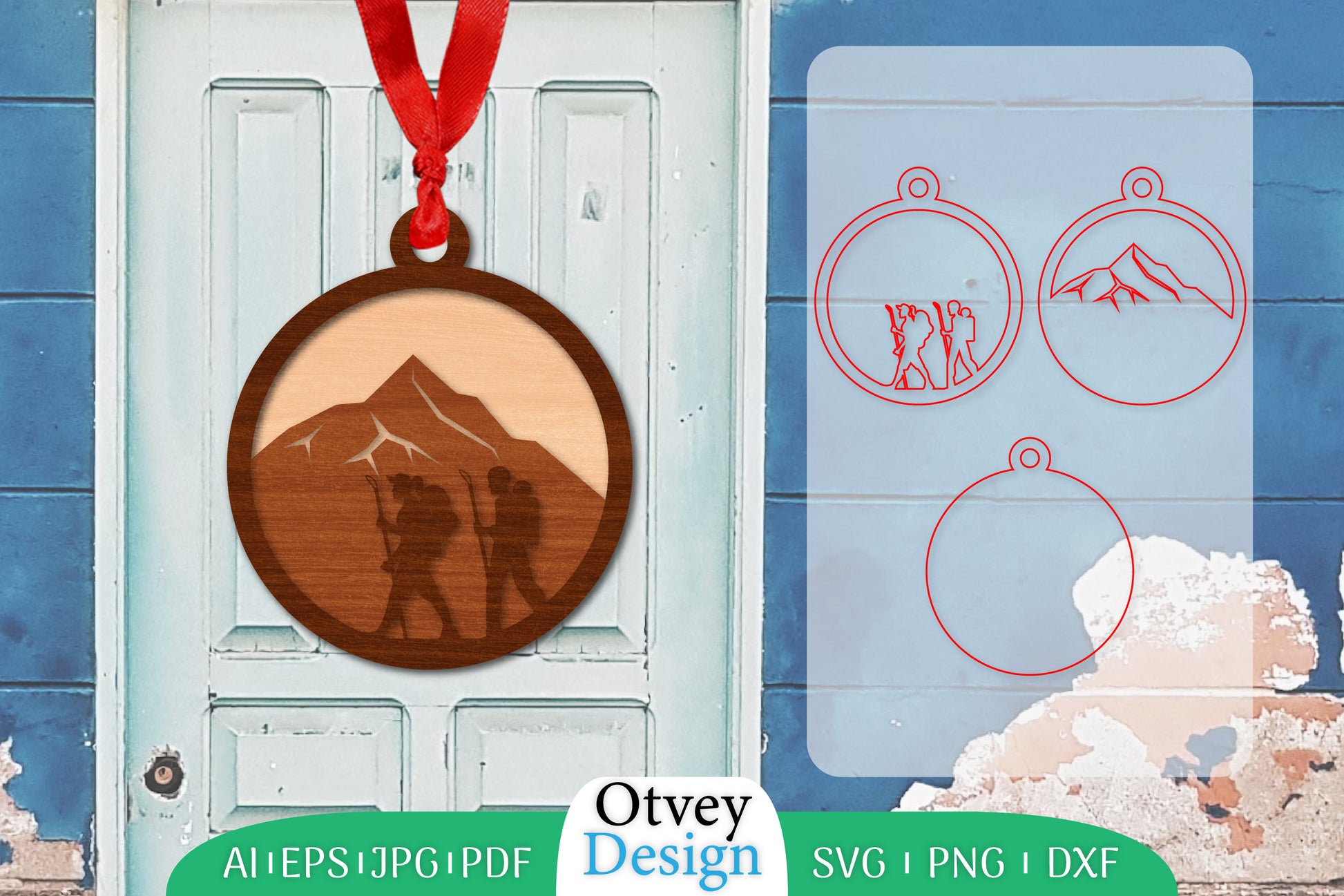 Hiking Couple Welcome Round Sign SVG Bundle 5 - CraftNest - Digital Crafting and Art