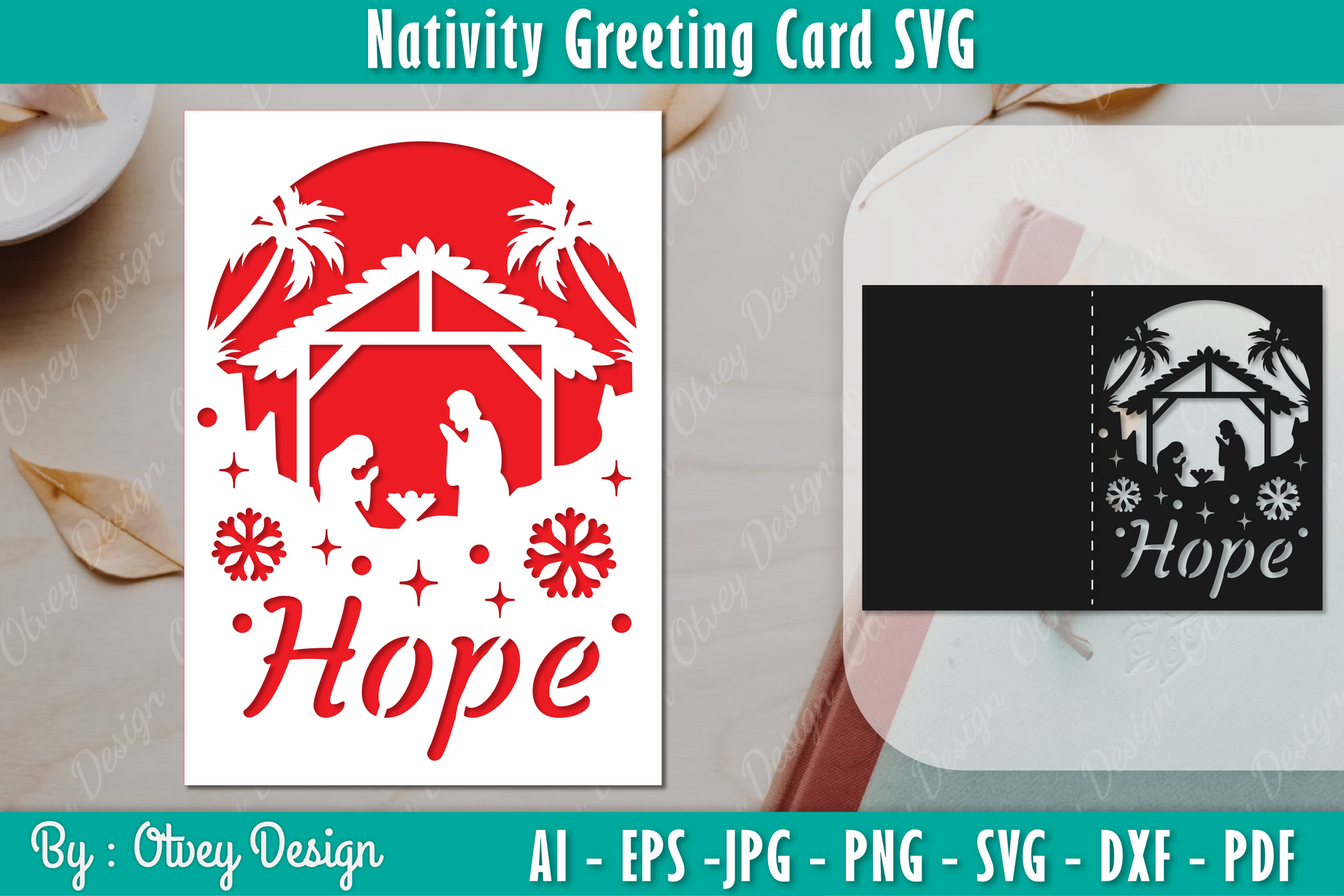 Nativiti Greeting Card SVG Bundle 8 - CraftNest - Digital Crafting and Art