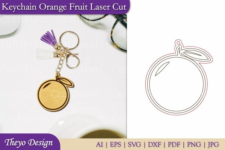 Fruit Keychain SVG Bundle