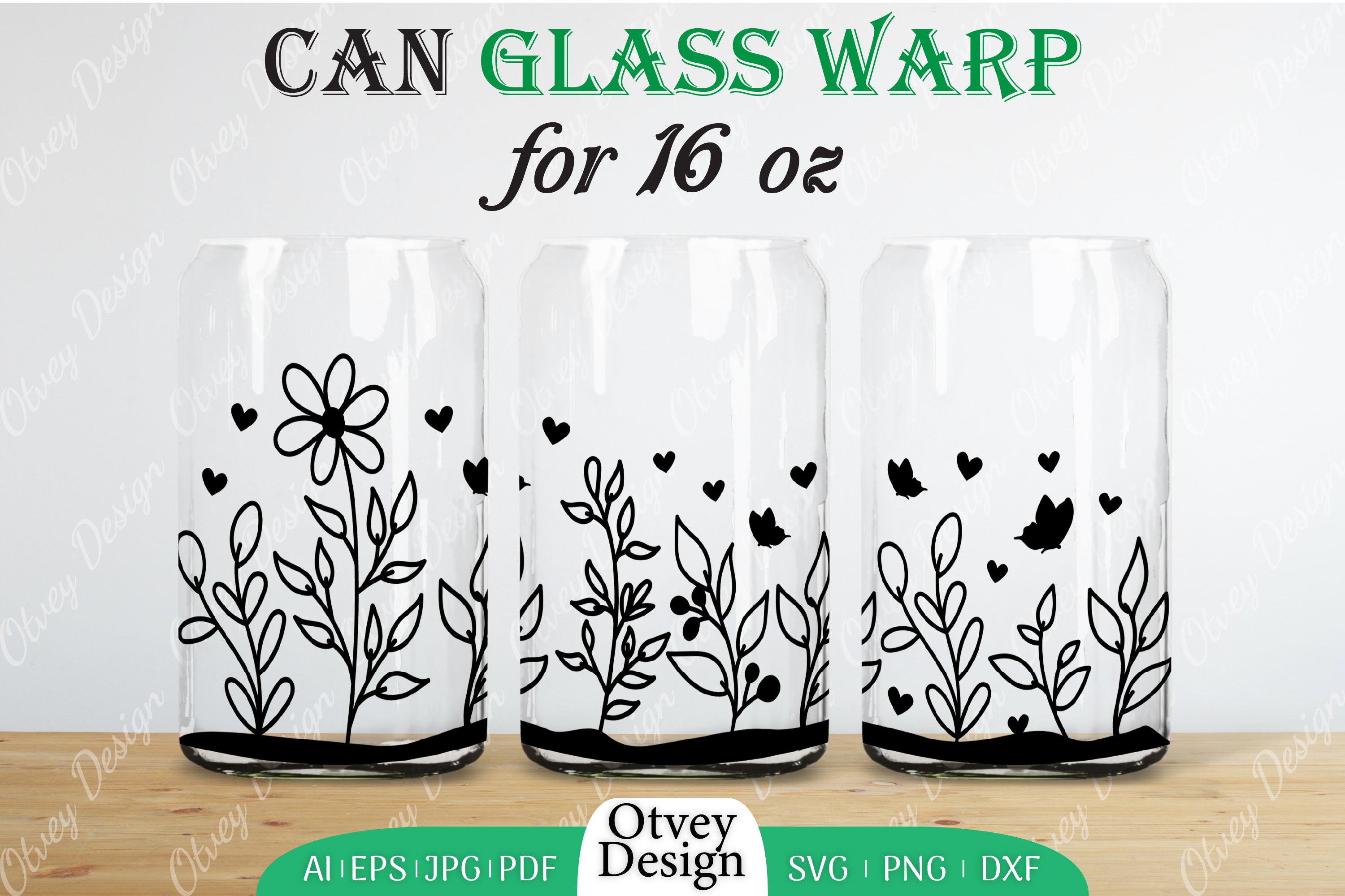 Blooming Wildflowers Can Glass 16 OZ SVG Bundle 9 - CraftNest - Digital Crafting and Art