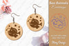 Sea Animals Earrings Laser Cut SVG Bundle