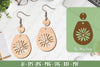 Flower Earrings Laser Cut SVG Bundle