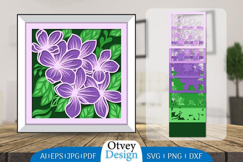 3D Layered Flower Papercut SVG Bundle 3 - CraftNest - Digital Crafting and Art