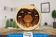 3D Layered Animals Lasercut SVG Bundle 6 - CraftNest - Digital Crafting and Art