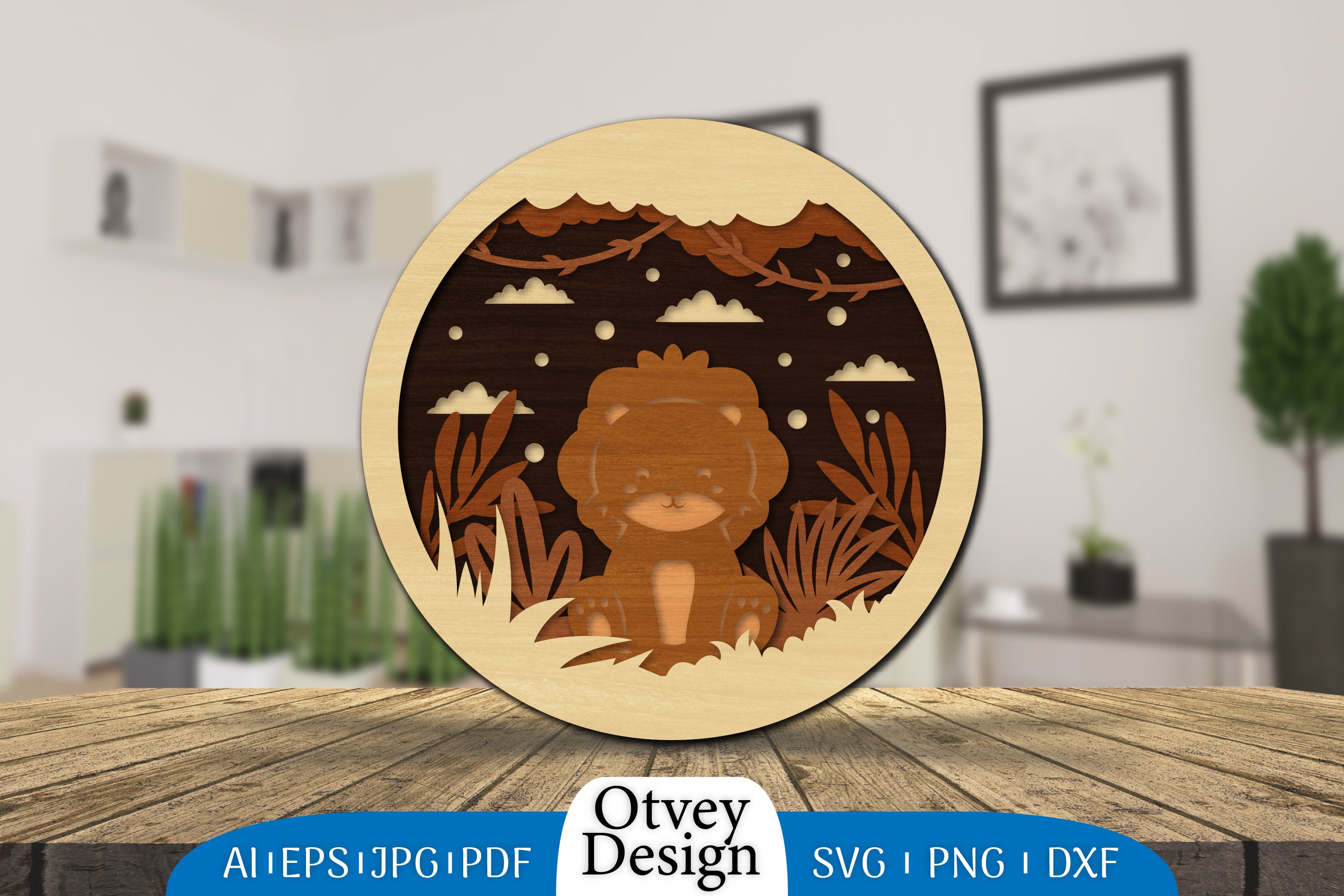 3D Layered Animals Lasercut SVG Bundle 6 - CraftNest - Digital Crafting and Art