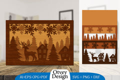 Christmas Deer Layered Lasercut SVG Bundle 7 - CraftNest - Digital Crafting and Art