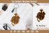 Keychain Sea Animals Laser Cut SVG Bundle