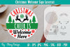 Christmas Welcome Sign SVG Bundle