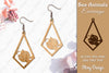 Sea Animals Earrings Laser Cut SVG Bundle
