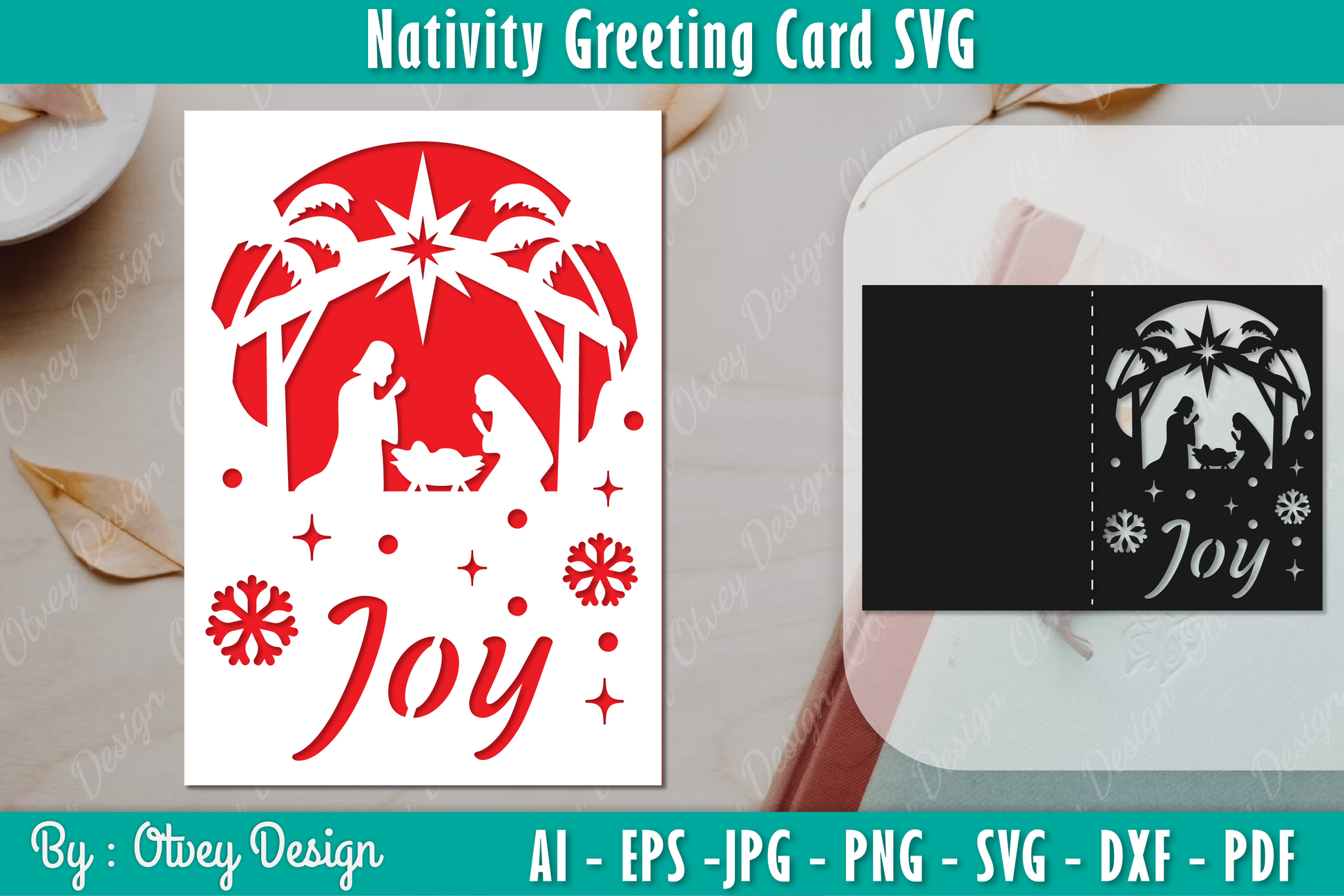 Nativiti Greeting Card SVG Bundle 9 - CraftNest - Digital Crafting and Art