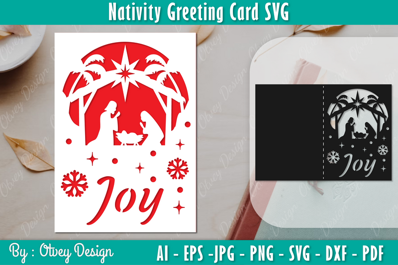 Nativiti Greeting Card SVG Bundle 9 - CraftNest - Digital Crafting and Art