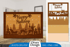 Christmas Santa Sleigh Lasercut SVG Bundle 7 - CraftNest - Digital Crafting and Art