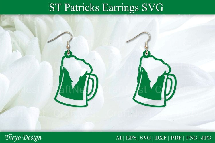 St Patrick's Day Earrings SVG Bundle
