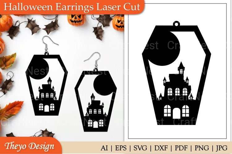 Halloween Earrings SVG Bundle