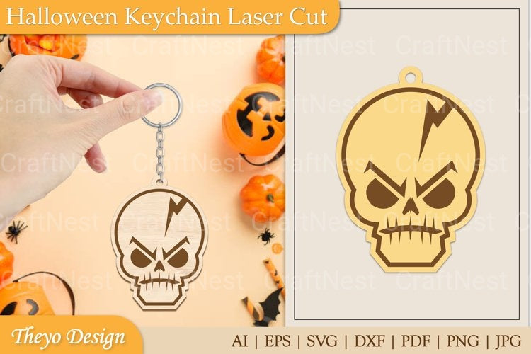 Halloween Keychain SVG Bundle