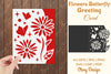Butterfly and Flowers Card Cover Paper Cut SVG Bundle
