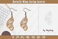 Butterfly Earring Lasercut SVG Bundle 13 - CraftNest - Digital Crafting and Art