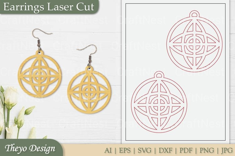 Earrings Laser Cut SVG Bundle