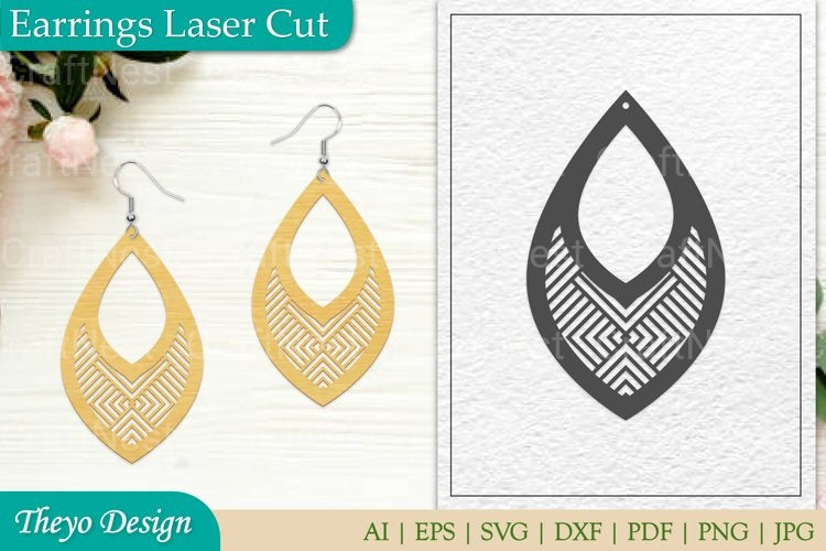 Laser Cut Earrings SVG Bundle
