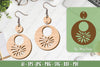 Flower Earrings Laser Cut SVG Bundle