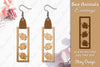 Sea Animals Earrings Laser Cut SVG Bundle