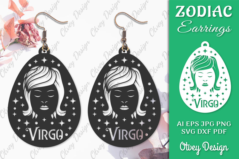 Zodiac Earring SVG Bundle 9 - CraftNest - Digital Crafting and Art